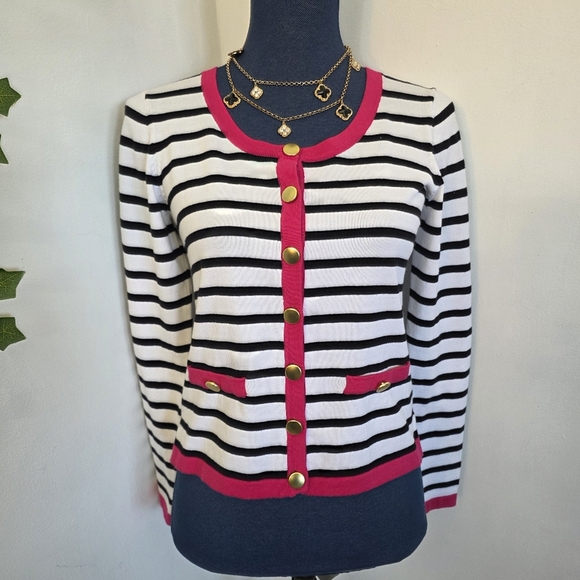 Sunny Leigh Thin Cardigan Button Down Sweater - Picture 1 of 10
